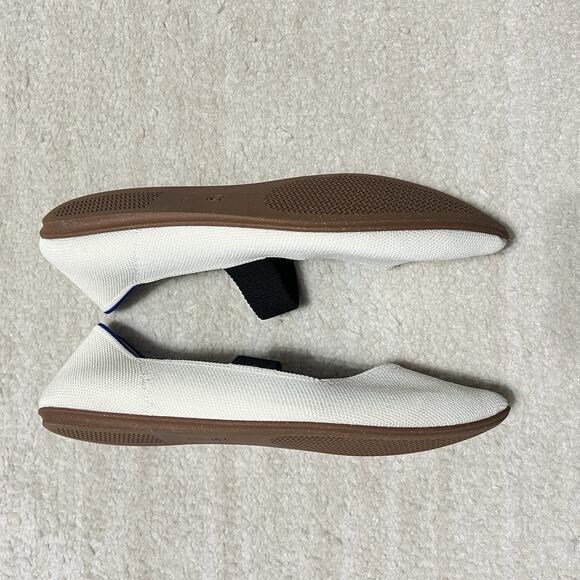 Rothy’s Flats The Point Mary Jane Love Bird White Black Washable Size 10 - Picture 2 of 8